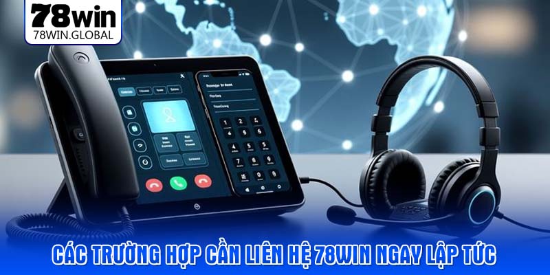 Các trường hợp cần liên hệ 78WIN ngay lập tức 