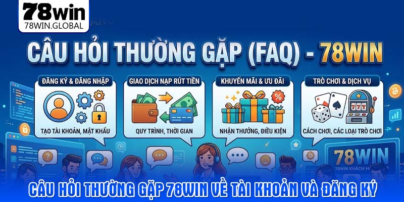Câu hỏi thường gặp 78WIN về tài khoản và đăng ký